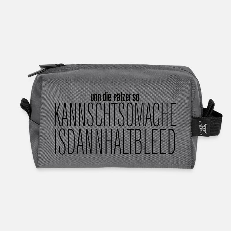 BLEED - Recycelte Kulturtasche - Anthrazit