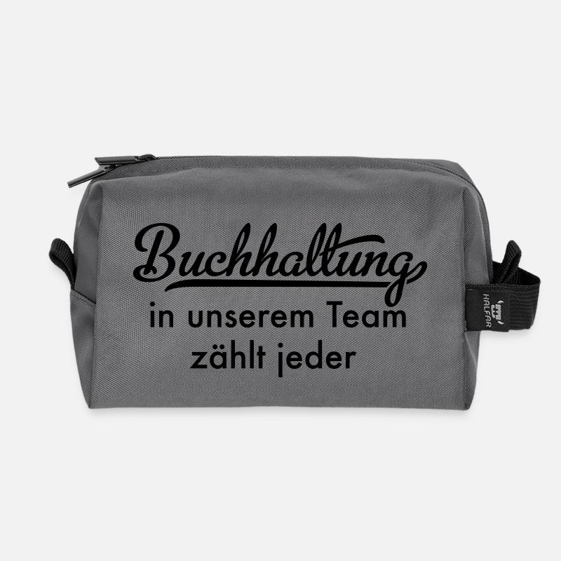 Buchhaltung - Recycelte Kulturtasche - Anthrazit