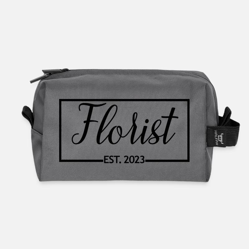 Florist Est. 2023 Graduated Florist Student Gift - Recycelte Kulturtasche - Anthrazit
