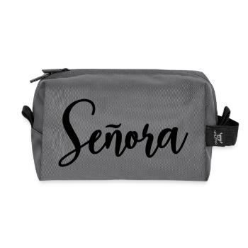 Señora Engagement Bride To Be Wedding Party - Recycled Toiletry Zip Bag - anthracite - Front