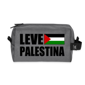Leve palestina - Recycelte Kulturtasche - Anthrazit - Vorne