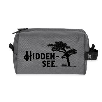 Hiddensee, Perle der Ostsee - Recycelte Kulturtasche - Anthrazit - Vorne