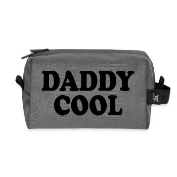Daddy cool - Recycled Toiletry Zip Bag - anthracite - Front