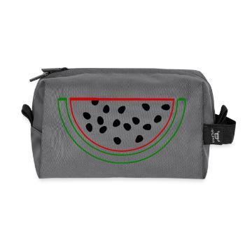 Wassermelone Melone - Recycelte Kulturtasche - Anthrazit - Vorne