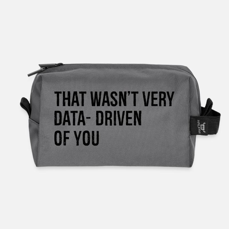 that wasn't very data driven of you - Recycelte Kulturtasche - Anthrazit