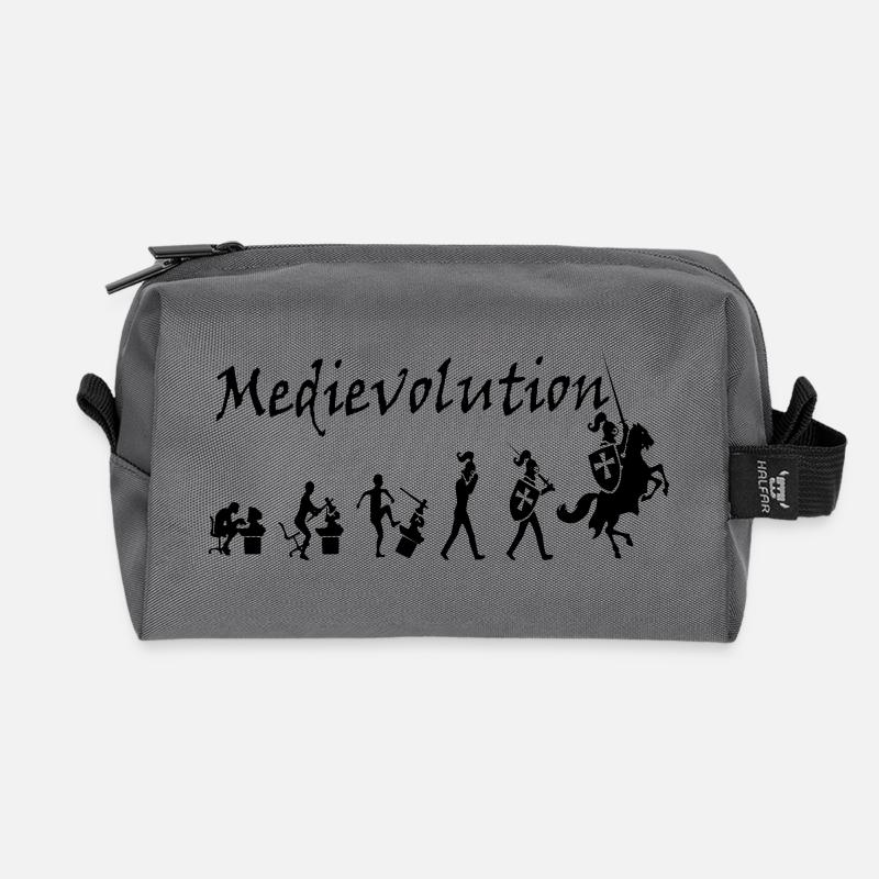 Mittelalterliche Entwicklung – Mittelalterliche Entwicklung - Recycelte Kulturtasche - Anthrazit