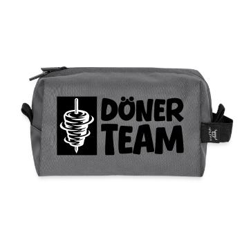 Döner Team - Recycelte Kulturtasche - Anthrazit - Vorne