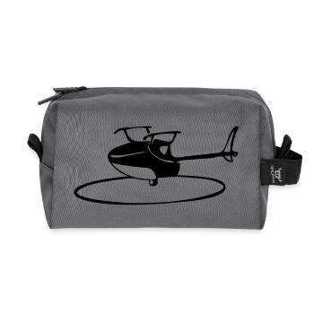 helicopter_inverted - Recycelte Kulturtasche - Anthrazit - Vorne