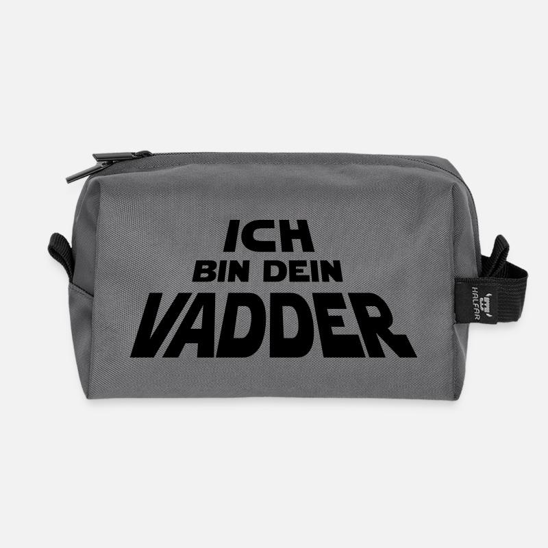 Ich bin dein Vadder - Recycelte Kulturtasche - Anthrazit