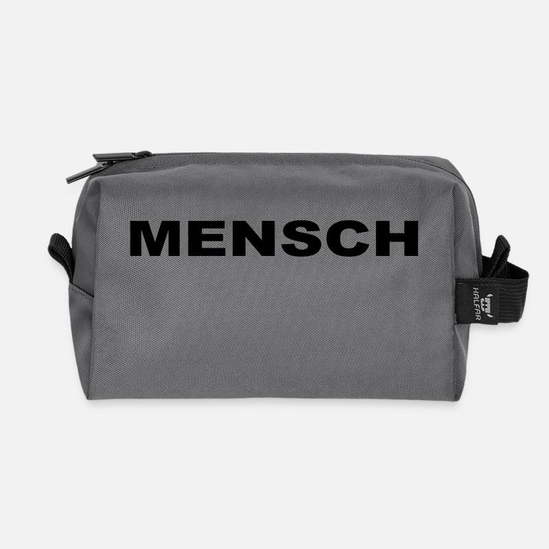 Mensch-3 - Recycelte Kulturtasche - Anthrazit
