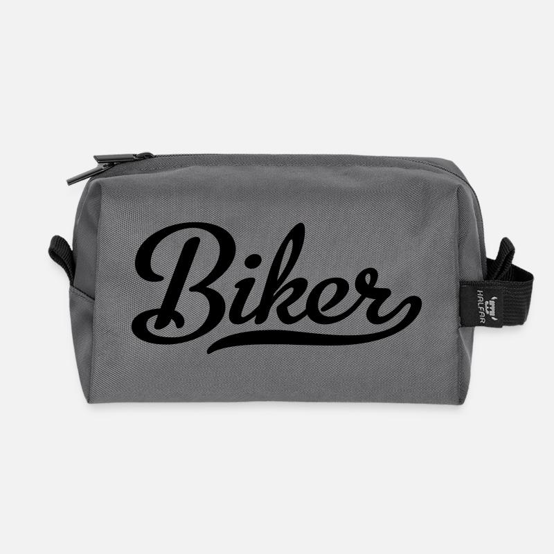 Biker - Recycelte Kulturtasche - Anthrazit