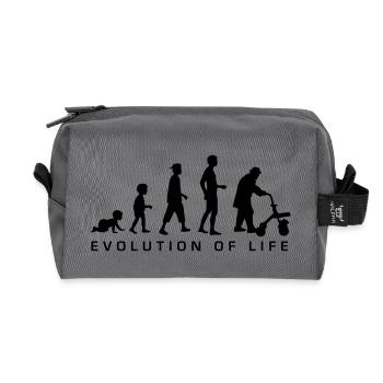 evolution_life_man_b - Recycelte Kulturtasche - Anthrazit - Vorne