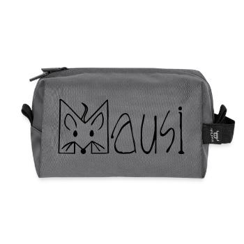 MAUSI MAUS - Recycelte Kulturtasche - Anthrazit - Vorne