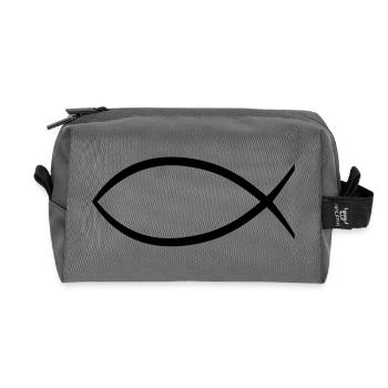 jesus_fisch_symbol__f1 - Recycelte Kulturtasche - Anthrazit - Vorne