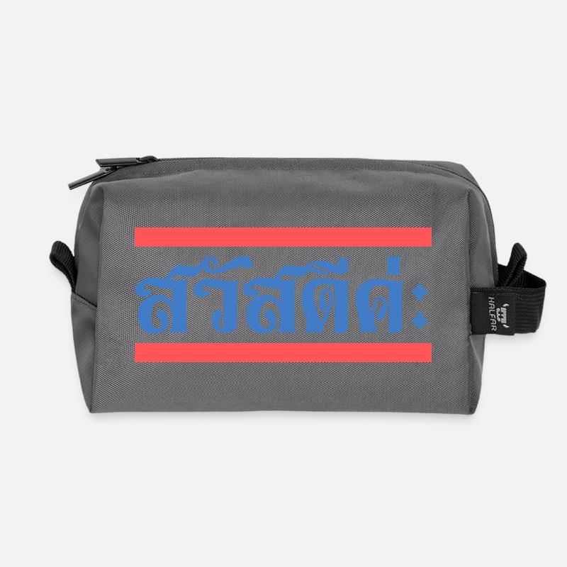 Sawatdee Sawasdee ka kah Thai - Recycelte Kulturtasche - Anthrazit