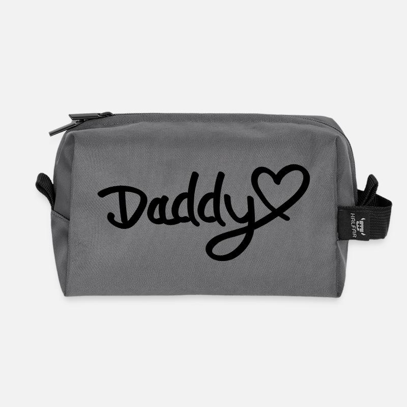 daddy__f1 - Recycelte Kulturtasche - Anthrazit