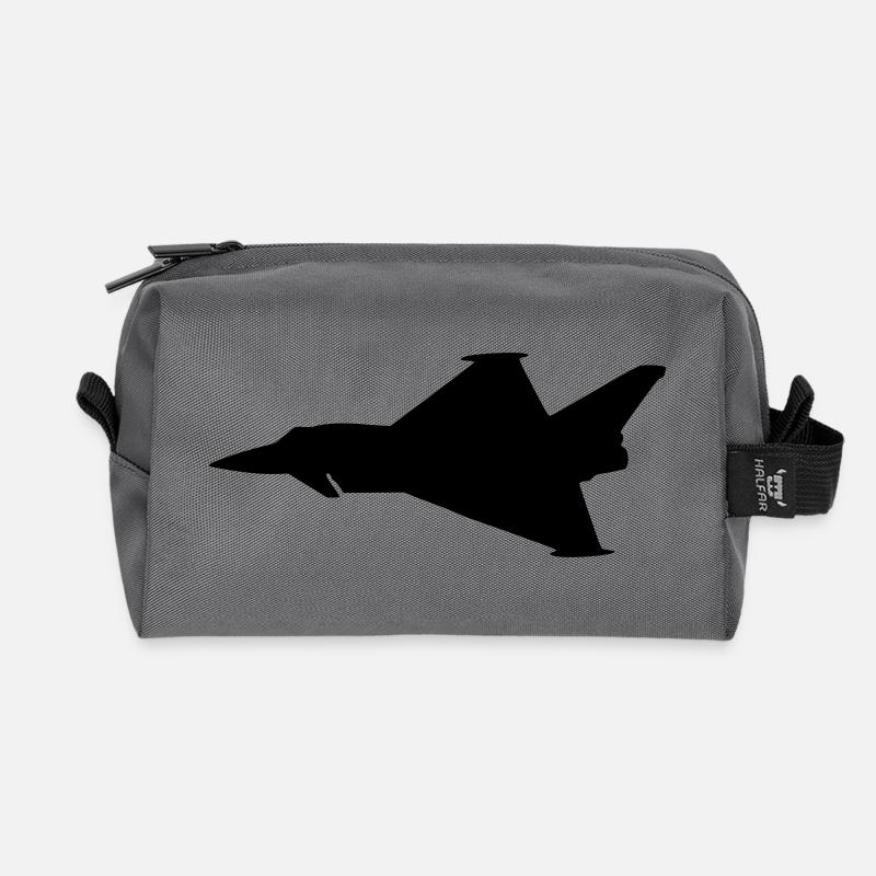 EF2000 Typhoon - Recycelte Kulturtasche - Anthrazit