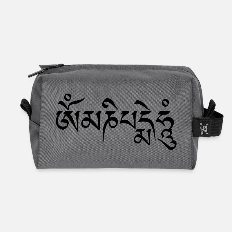 om_mani_padme_hum - Recycelte Kulturtasche - Anthrazit