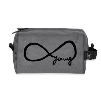 infinity_young - Recycelte Kulturtasche - Anthrazit - Vorne