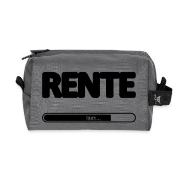 Pension "year" invites / / year enter - Recycled Toiletry Zip Bag - anthracite - Front