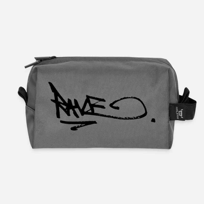 rzhw tag 2 - Recycled Toiletry Zip Bag - anthracite