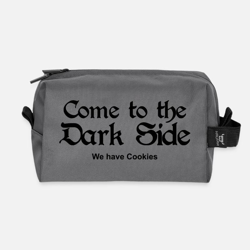 Come to the Dark Side - we have Cookies - Recycelte Kulturtasche - Anthrazit