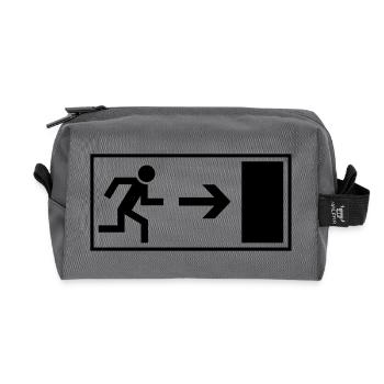 exit_f1 - Recycelte Kulturtasche - Anthrazit - Vorne