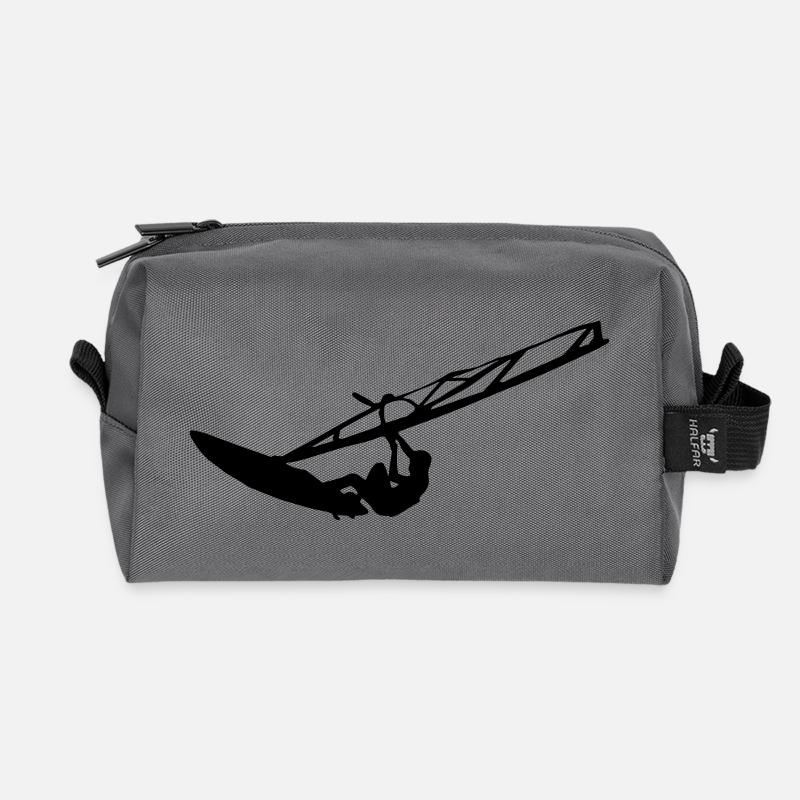surfer - Recycelte Kulturtasche - Anthrazit