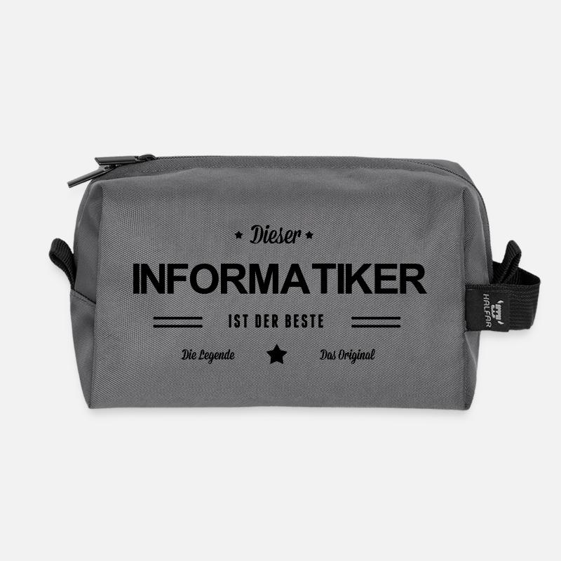 Bester Informatiker - Recycelte Kulturtasche - Anthrazit
