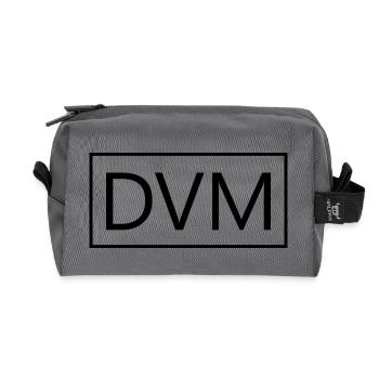 DVM Proud Graduated Veterinary Student Gift - Recycled Toiletry Zip Bag - anthracite - Front
