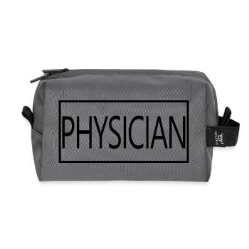 Médecin fier étudiant diplômé en médecine - Trousse de toilette en tissu recyclé - anthracite - Devant