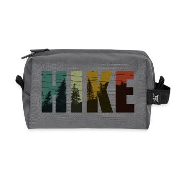 Hike - Recycled Toiletry Zip Bag - anthracite - Front