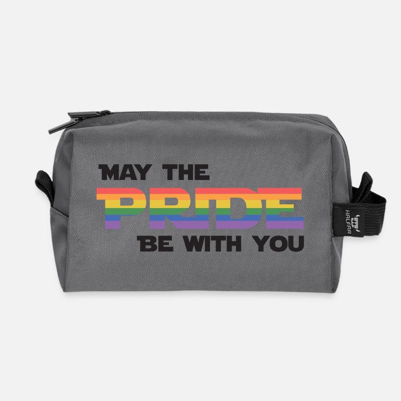 LGBT Pride Month - Möge die Pride mit dir sein - Recycelte Kulturtasche - Anthrazit