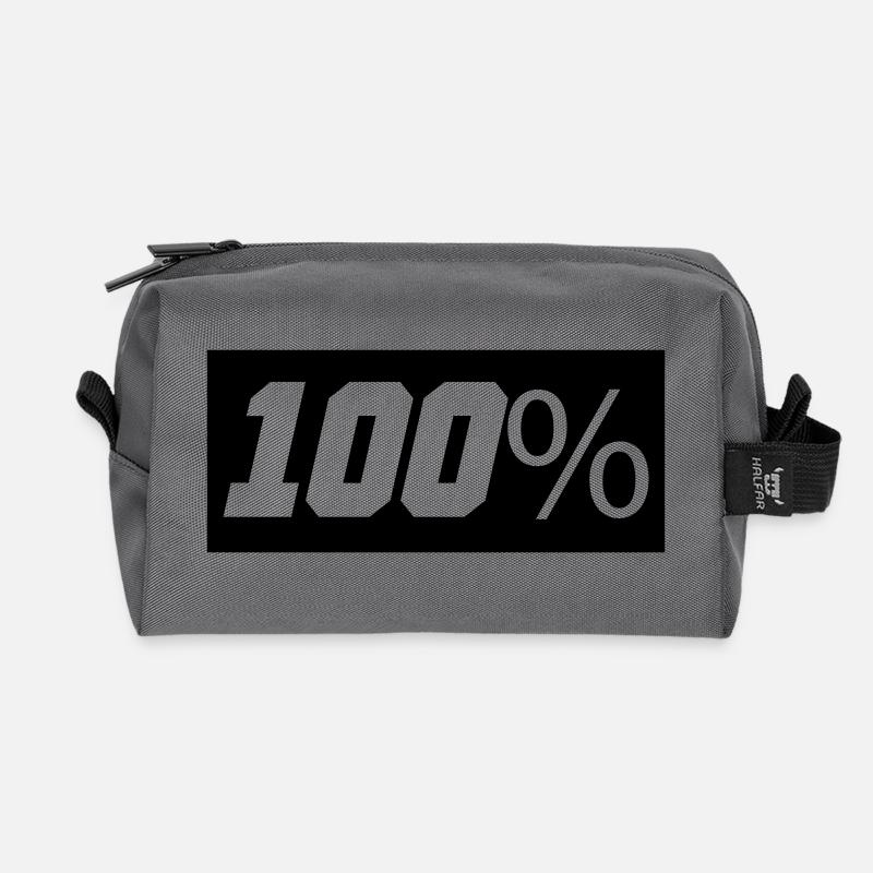 100 - Recycelte Kulturtasche - Anthrazit