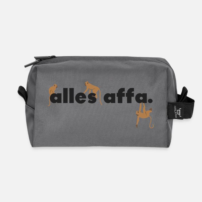 allesaffa. - Recycelte Kulturtasche - Anthrazit