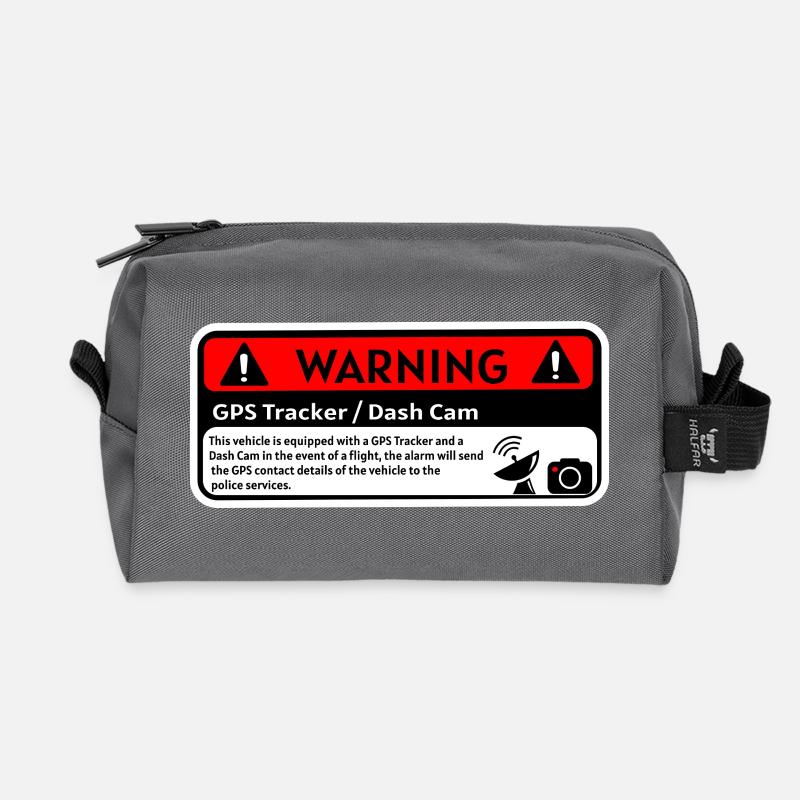 Dashcam GPS-Alarm - Recycelte Kulturtasche - Anthrazit