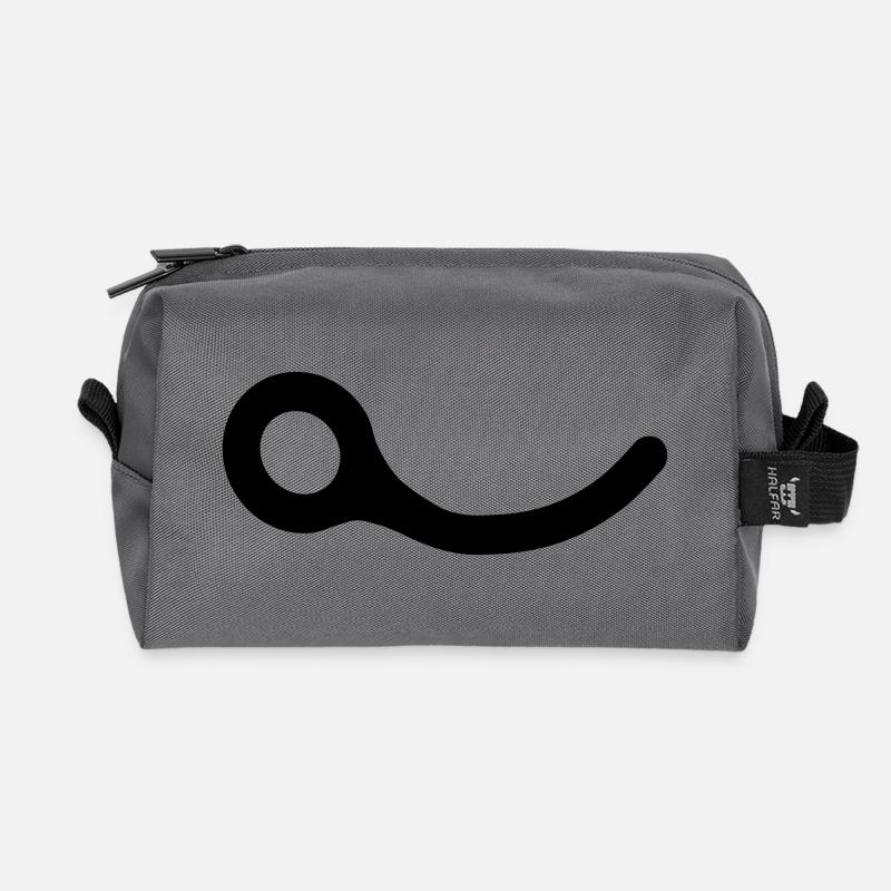 Schließen Pin - Recycelte Kulturtasche - Anthrazit