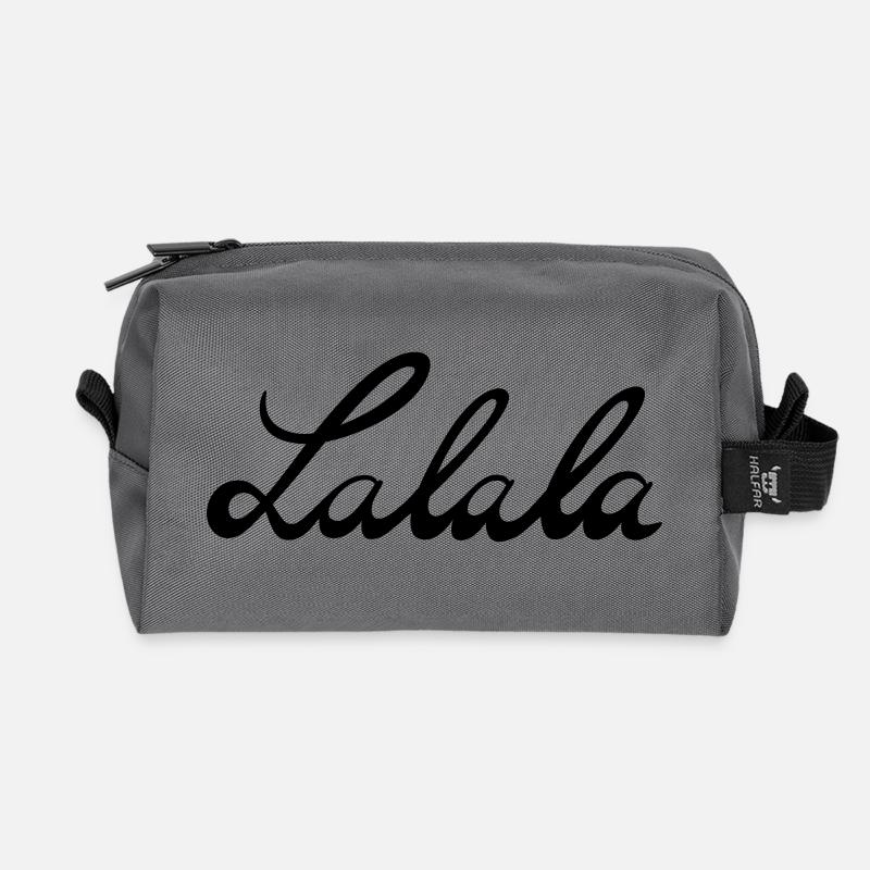 lalala - Recycelte Kulturtasche - Anthrazit