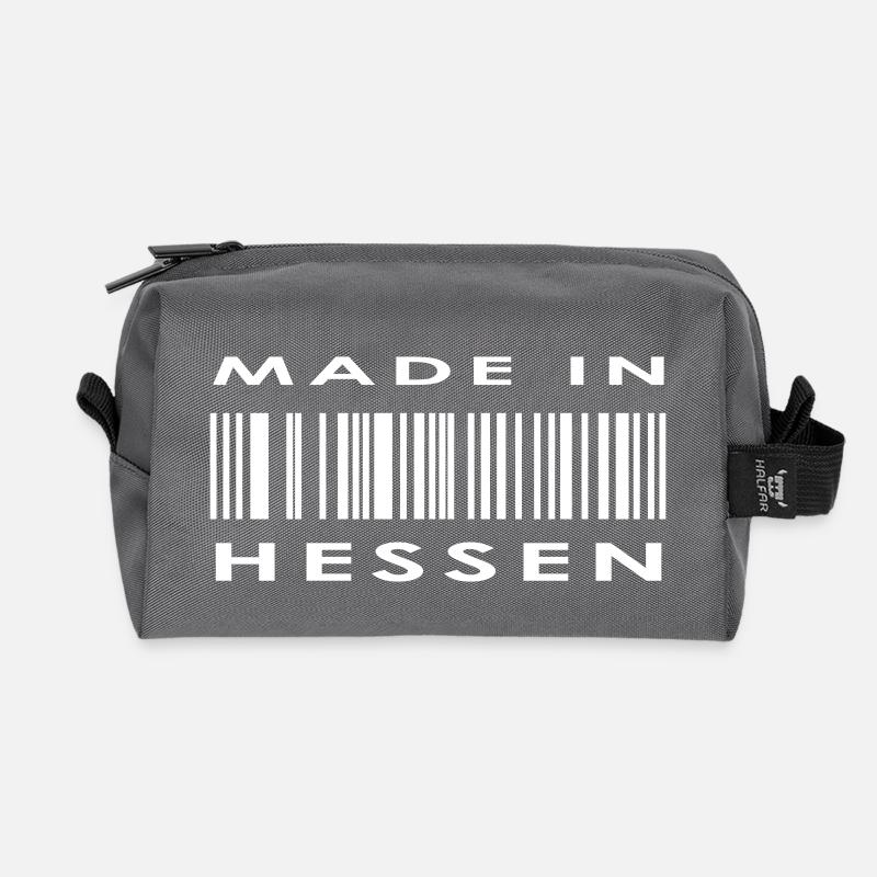 Made in Hessen - Recycelte Kulturtasche - Anthrazit
