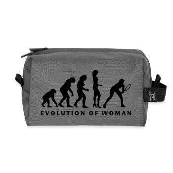 evolution_female_tennis_b_1c - Recycelte Kulturtasche - Anthrazit - Vorne