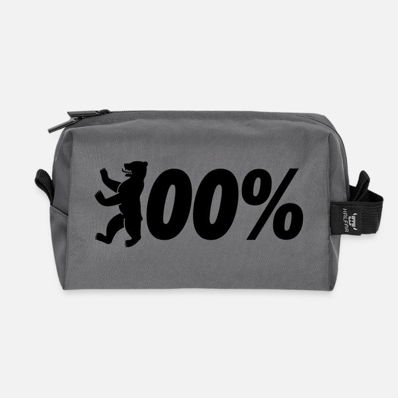 100% Berlin - Recycelte Kulturtasche - Anthrazit