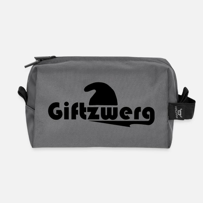 () - Recycelte Kulturtasche - Anthrazit