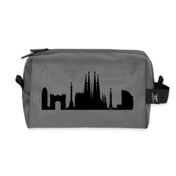 Barcelona Skyline Spanien - Recycelte Kulturtasche - Anthrazit - Vorne