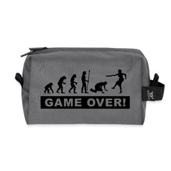 evolution_stag et les nuits de poule - Trousse de toilette en tissu recyclé - anthracite - Devant