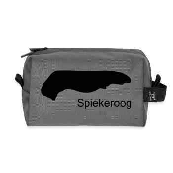 spiekeroog - Recycled Toiletry Zip Bag - anthracite - Front