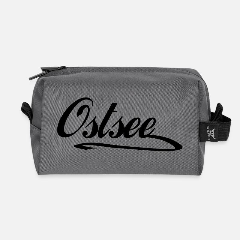 Ostsee - Recycelte Kulturtasche - Anthrazit