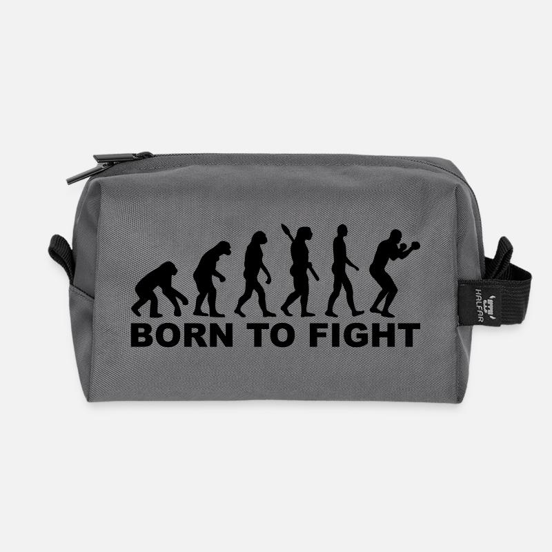 Boxe Évolution - Trousse de toilette en tissu recyclé - anthracite