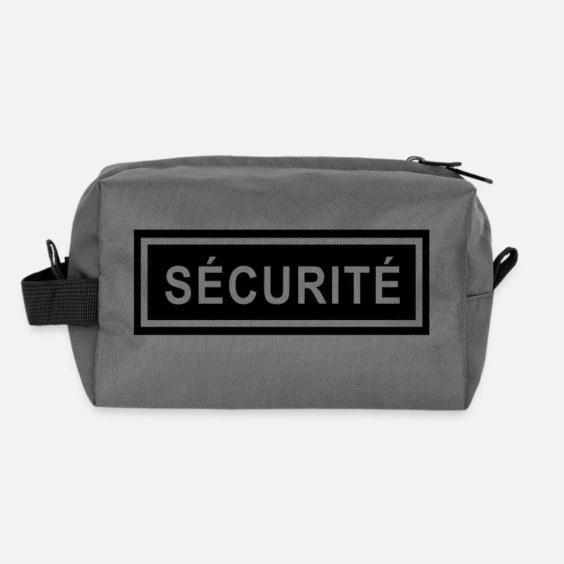 Ecusson Sécurité horiz Trousse de toilette en tissu recyclé