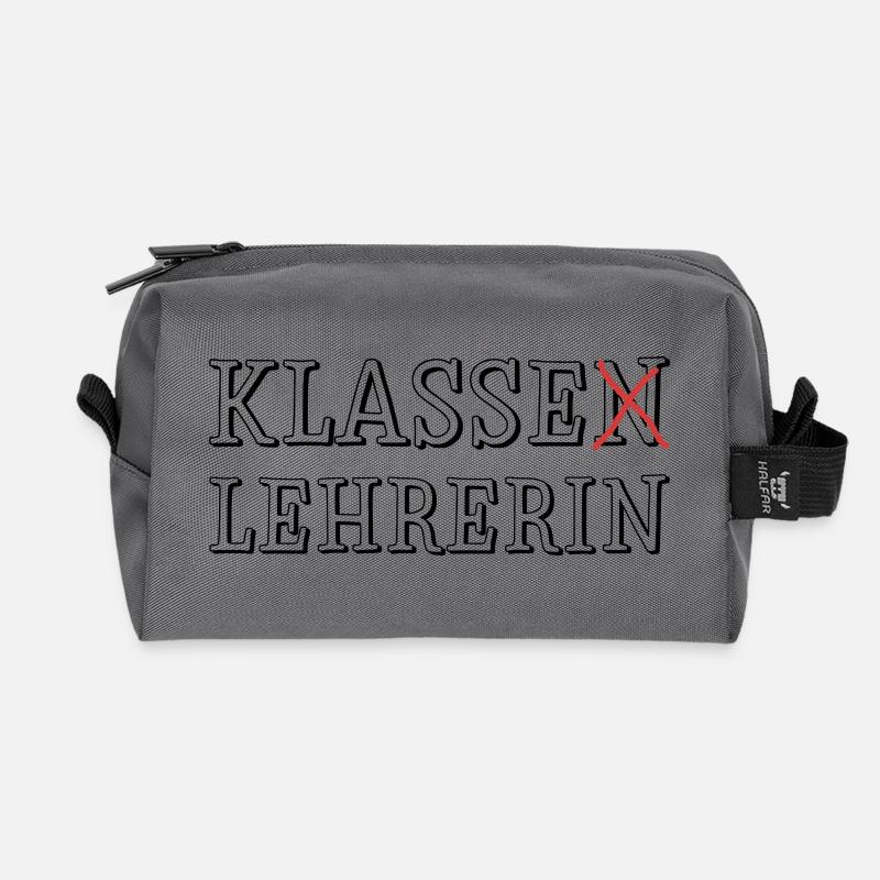 Klassen Lehrerin - Recycelte Kulturtasche - Anthrazit