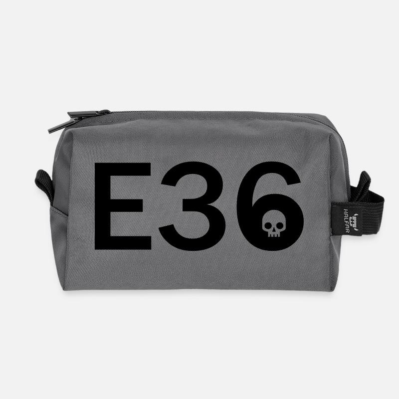 E36 Skull Tribal Art - Recycelte Kulturtasche - Anthrazit